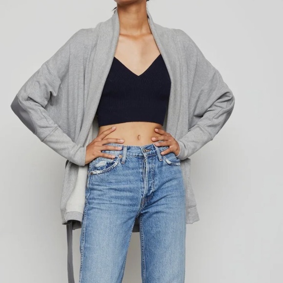 Bailey 44 grey Olivia cardigan sweatshirt xs
